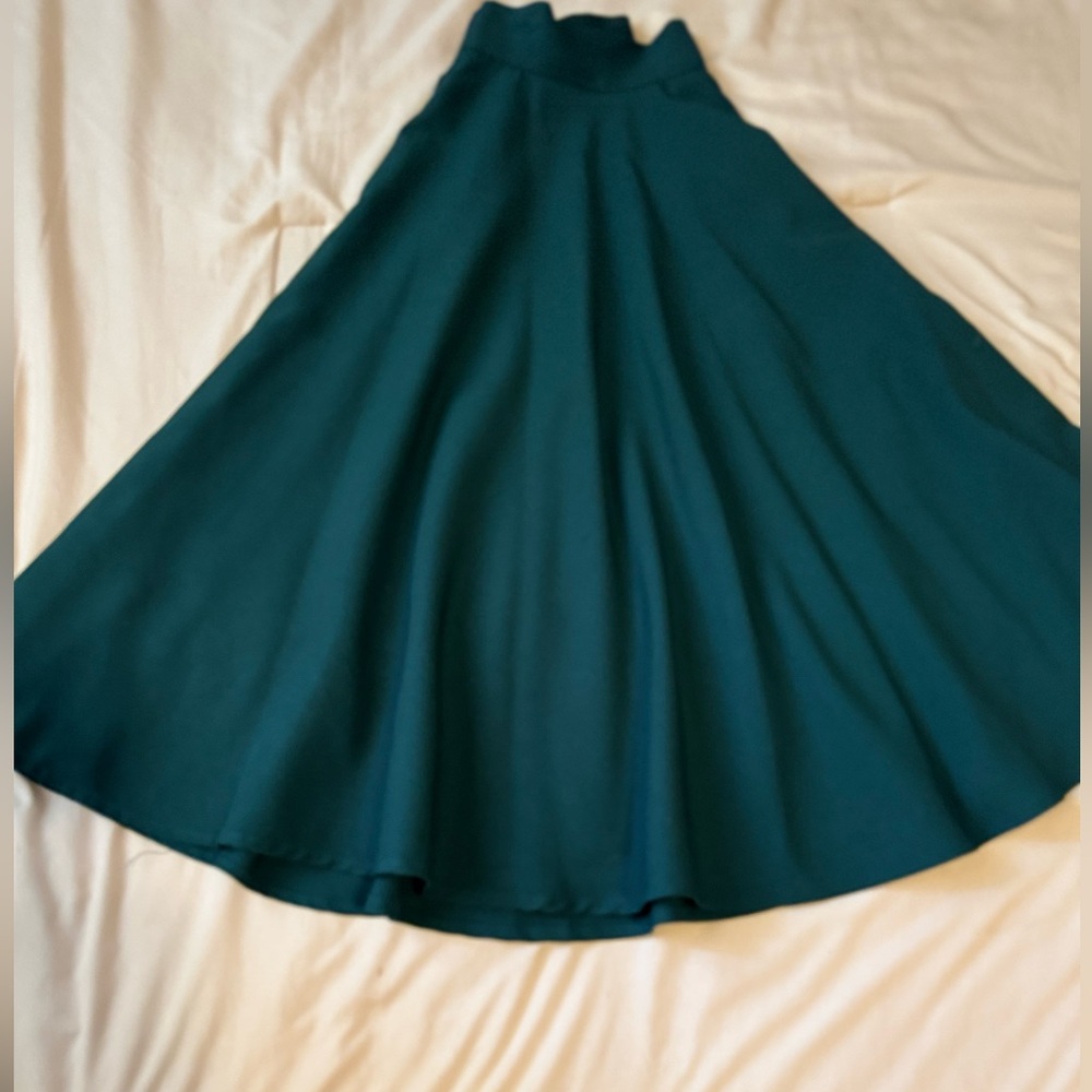 Elegant Teal Skirt